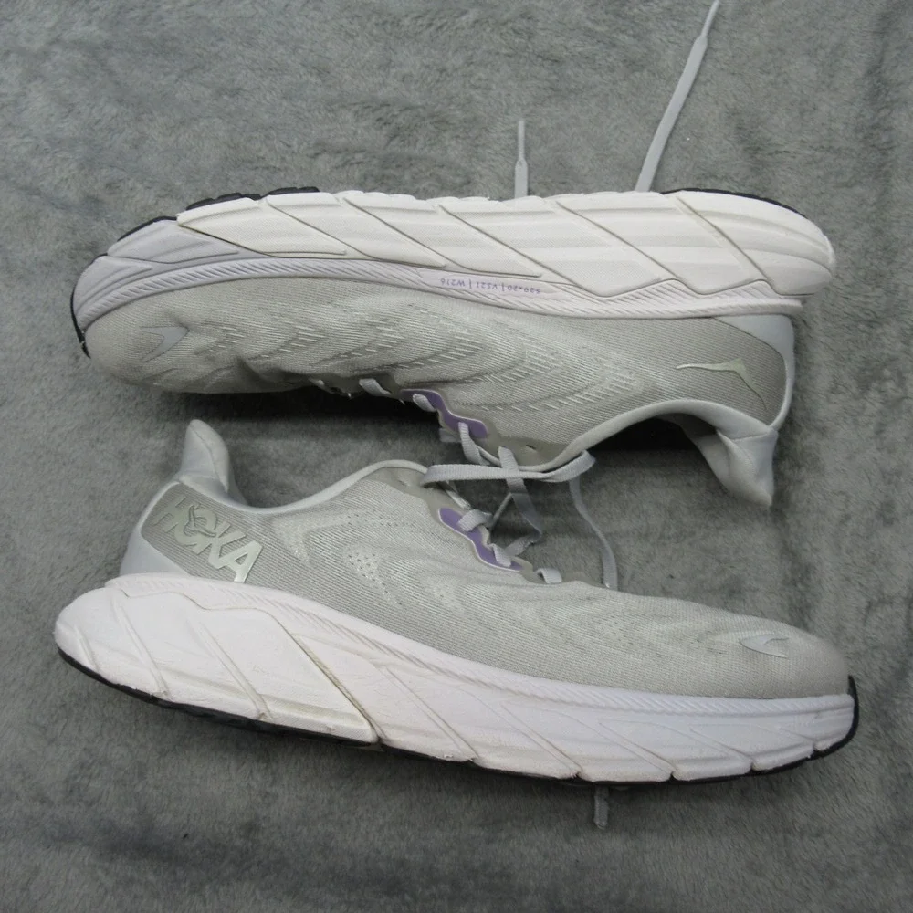 Hoka Arahi 6 Running Shoes Womens 10 B Gray Purple Lightweight Comfort‎ Athletic